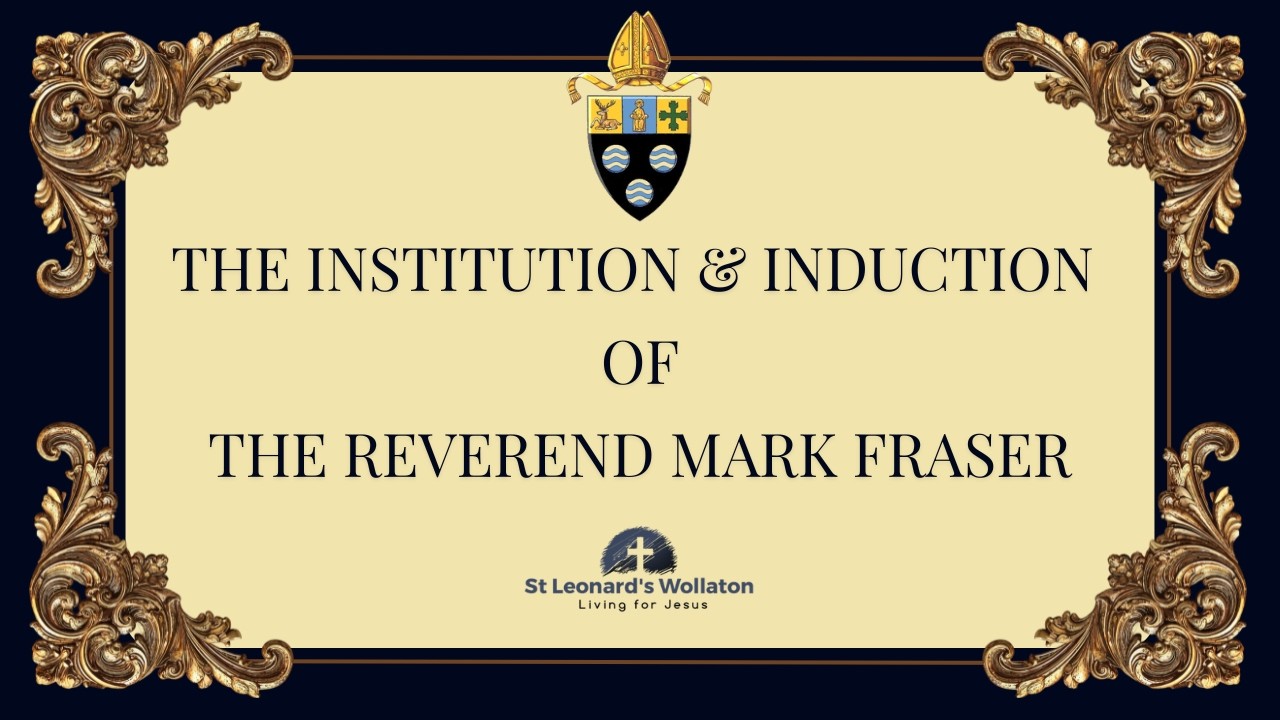The Institution & Induction of The Revd Mark Fraser
