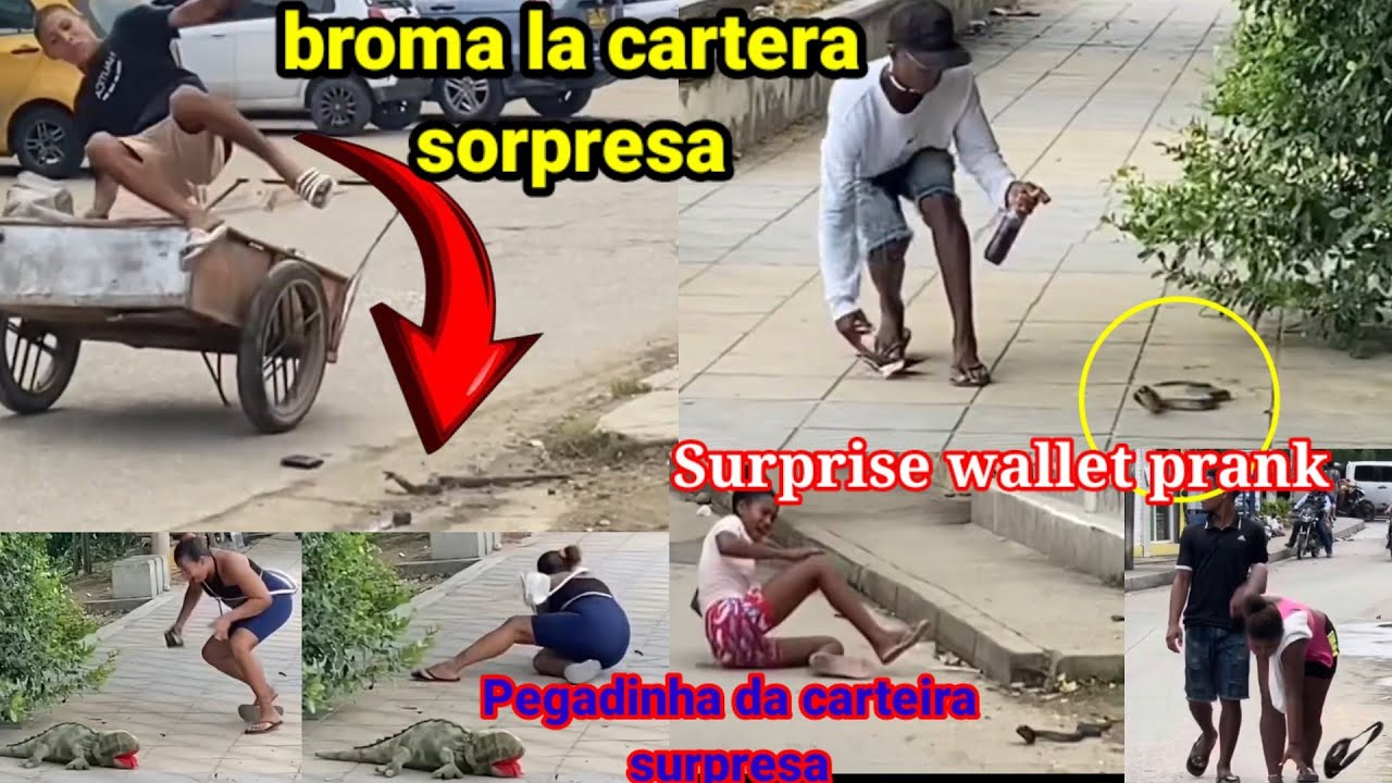 Broma la cartera sorpresa / Pegadinha da carteira surpresa / Surprise wallet prank