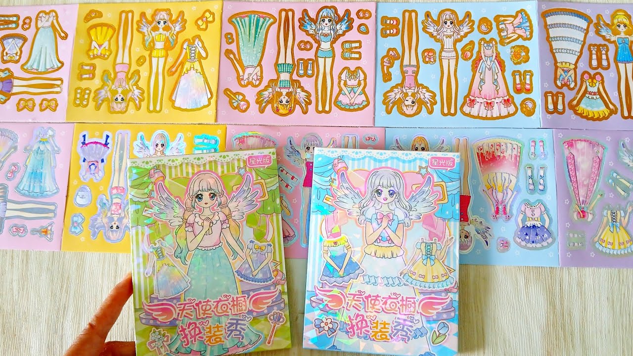 Thiết kế hộp h&igrave;nh d&aacute;n sticker mặc v&aacute;y đầm lấp l&aacute;nh cho những c&ocirc; g&aacute;i thi&ecirc;n thần đ&aacute;ng y&ecirc;u