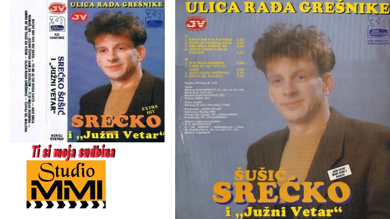 Srecko Susic i Juzni Vetar - Ti si moja sudbina (Audio 1992)
