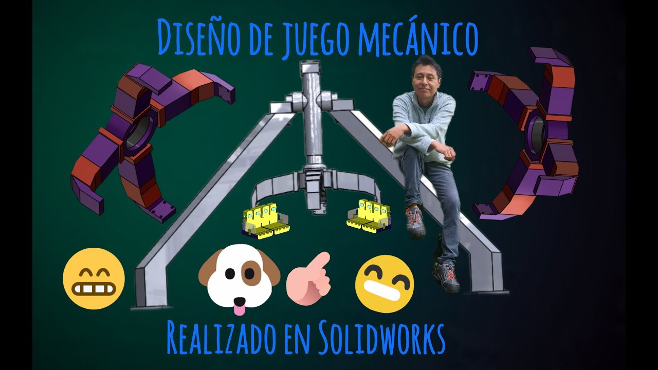 Diseño de Juego Mecánico 3D Realizado en Solidworks 🎡 Ensamble y Funcionamiento 🎢🎡