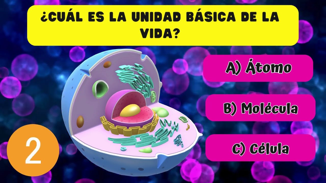 🧬🧠 Examen de 30 preguntas de la célula 🦠 🔬¿cuánto sabes? quiz💡 Examen UNAM