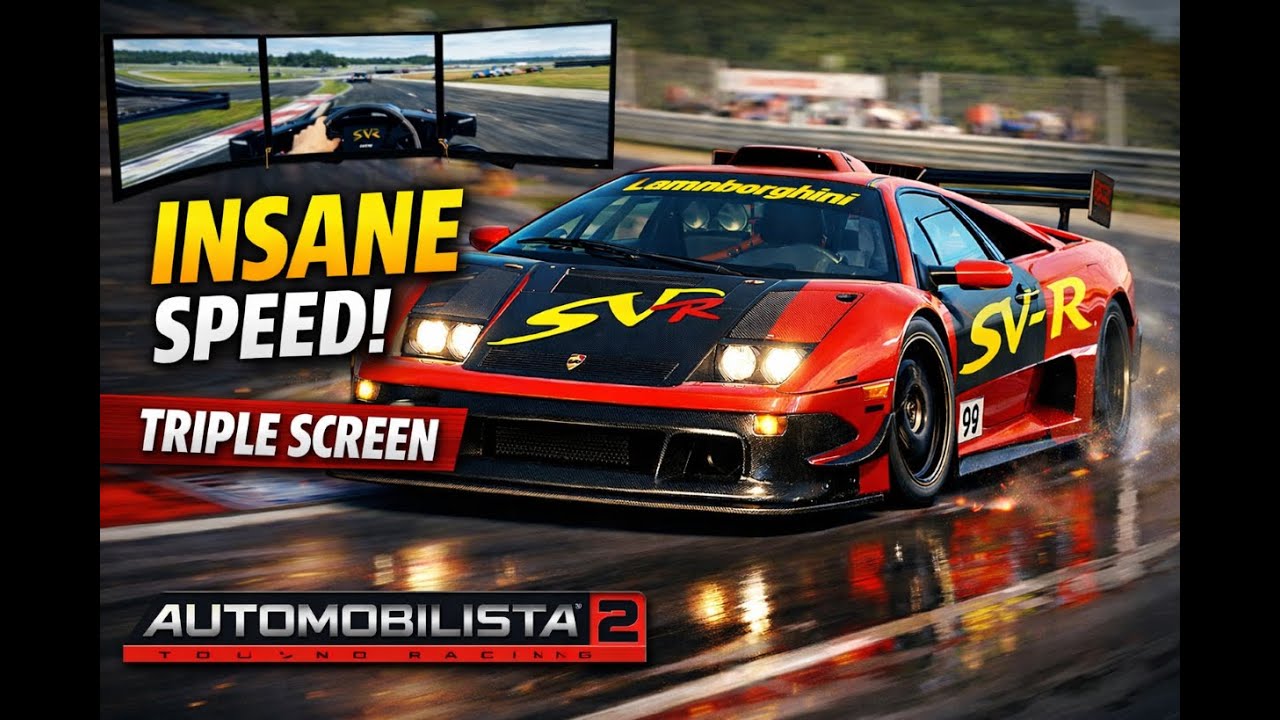 Lamborghini Unleashed in Automobilista 2 | Brutal Speed & Pure Italian V10 Sound 🚀