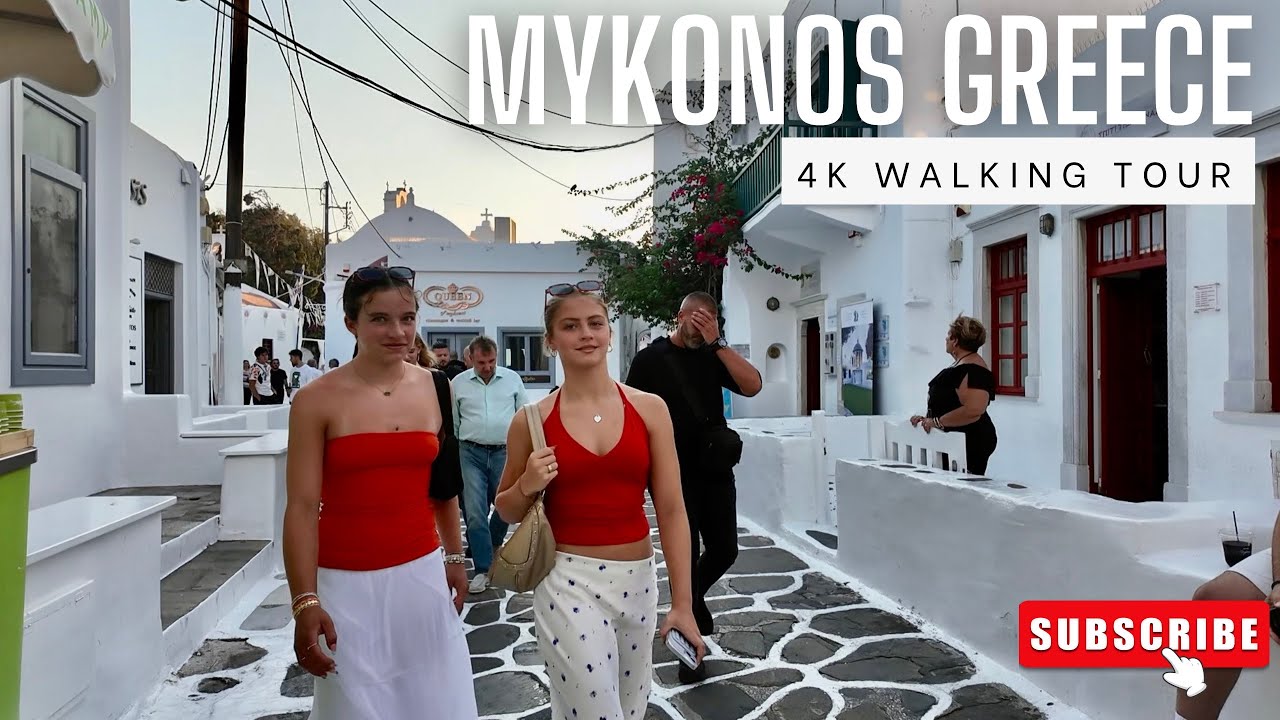 Mykonos Walking Tour 4K 🇬🇷 | Explore the Most Beautiful Streets of Greece’s Island Paradise