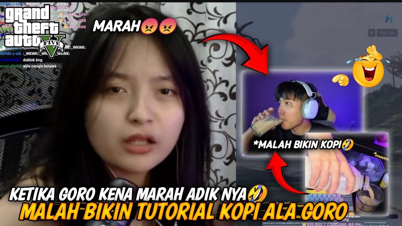 KETIKA GORO MINTA MAAF KE ADIKNYA GARA GARA NABRAK😂, TUTORIAL BIKIN KOPI ALA GORO‼️- GTA 5 ROLEPLAY 