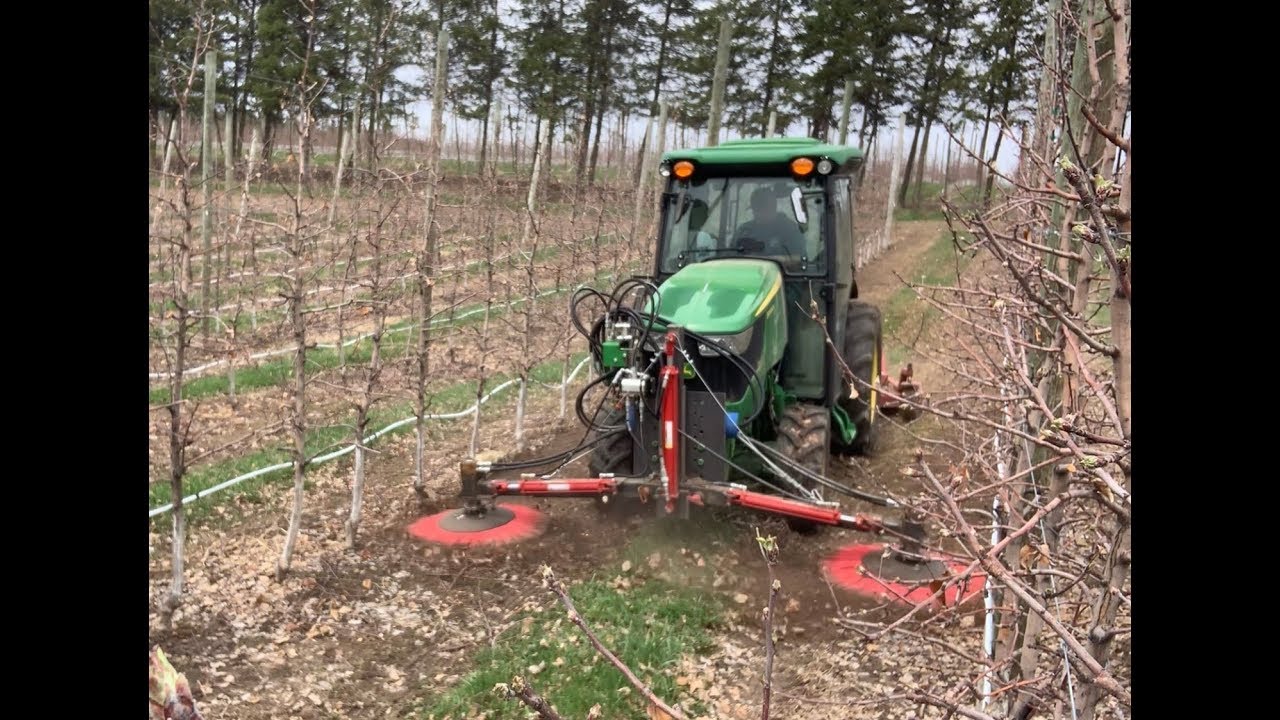 Apple Orchard Brush Sweeping - Ferguson Farm Bros