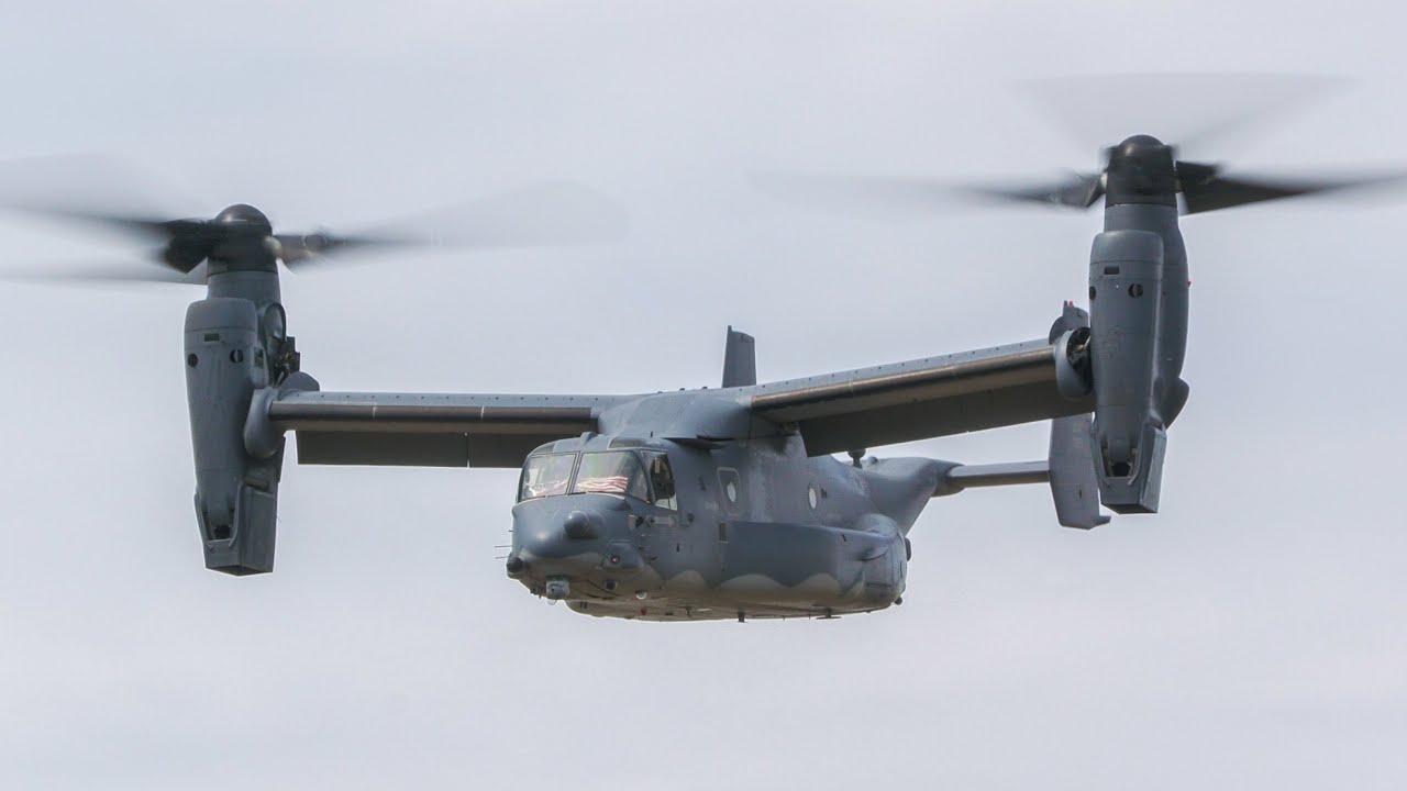 [4K50FPS] (RIAT 2022) USAF Bell Boeing V-22 Osprey Display