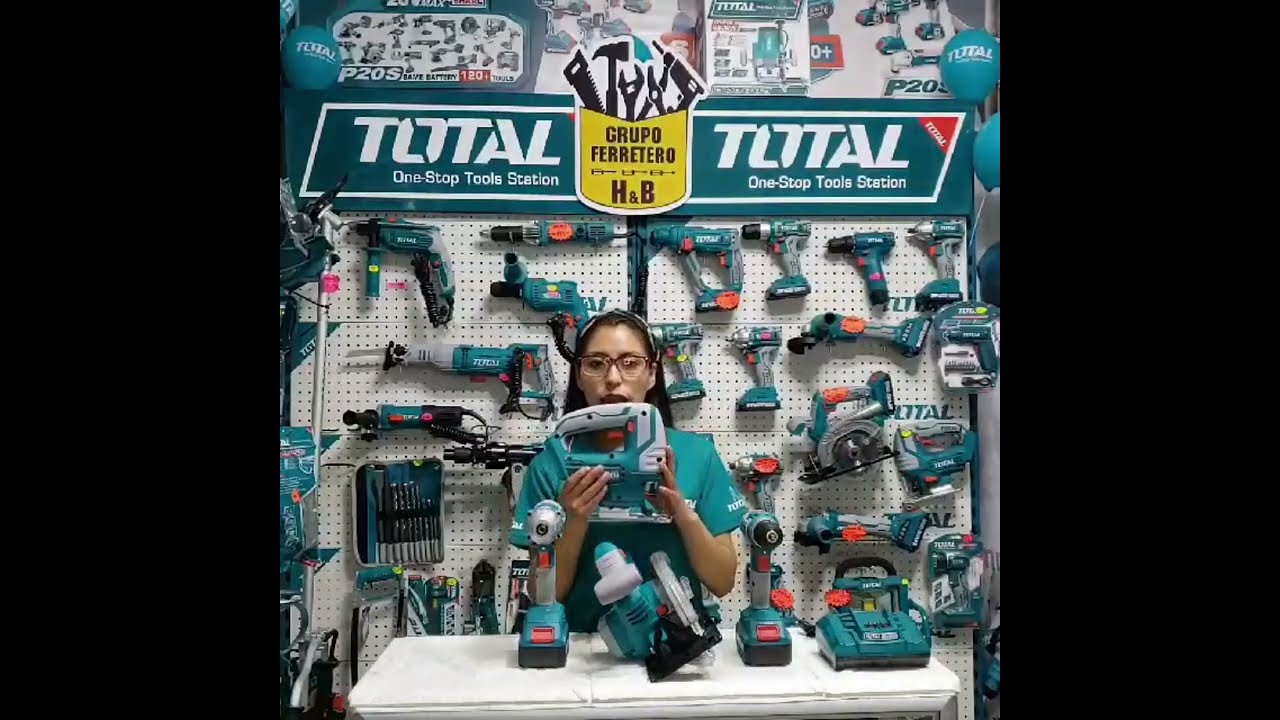 SÚPER COMBO 04 HERRAMIENTAS INALAMBRICAS 20V TOTAL TOOLS (GRUPO FERRETERO H&B)