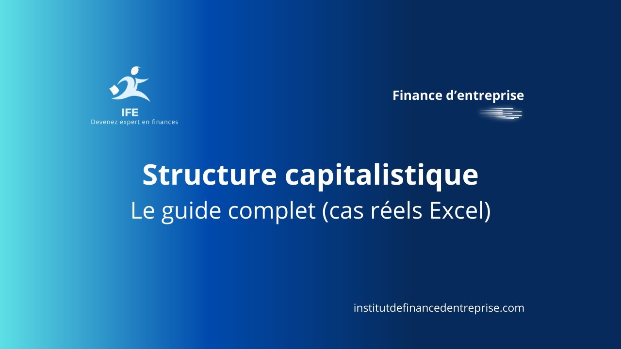 Modéliser la structure capitalistique d'une entreprise dans Excel - Formation IFE