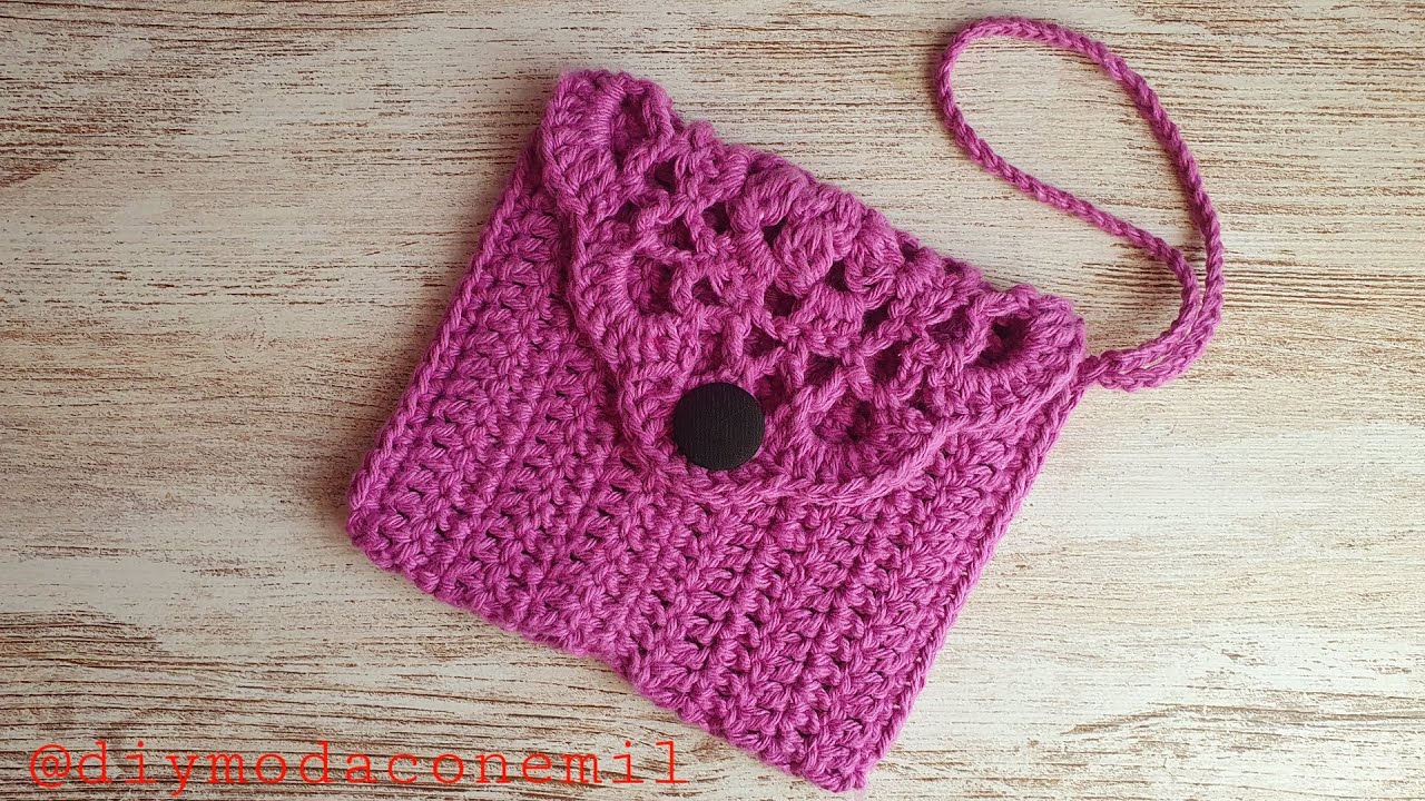 Como tejer una cartera bolso a crochet paso a paso