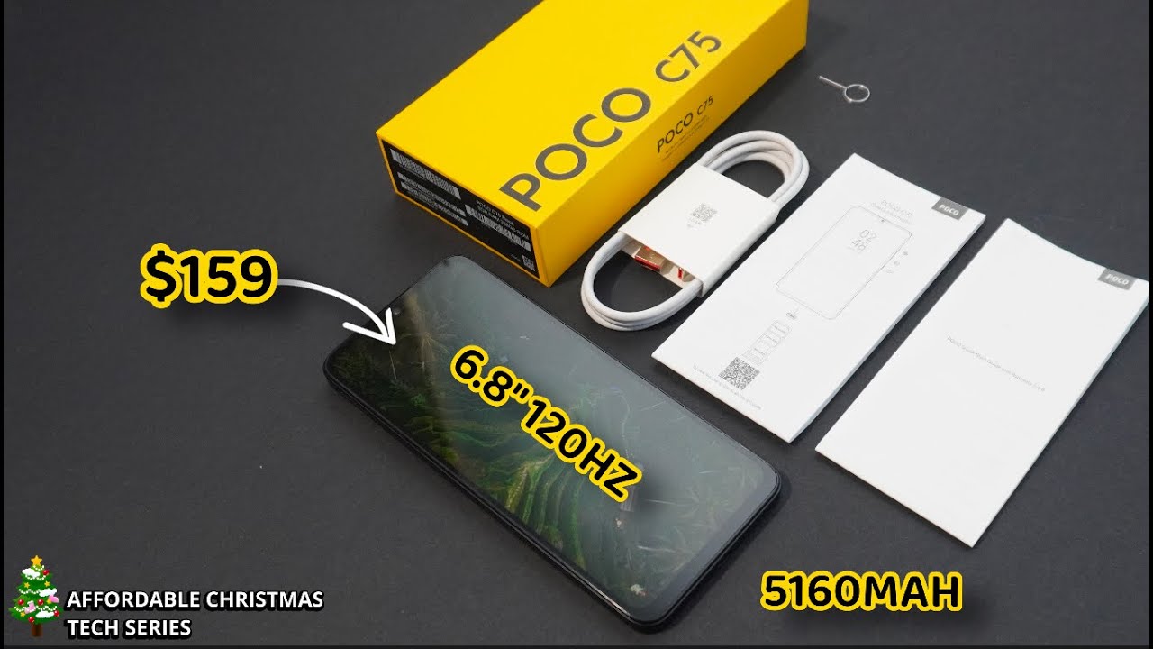 Обзор Poco C75 — 6,8-дюймовый дисплей с частотой обновления 120 Гц, 5160 мА·ч, 50-мегапиксельная ...