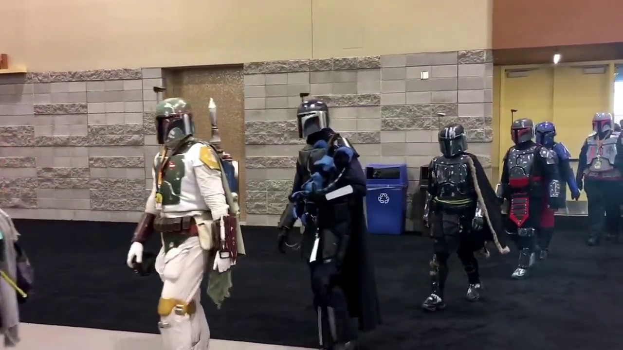 Mandolorian Mercs Arizona Clan March into Phoenix Comicon Hall of Heroes 2017