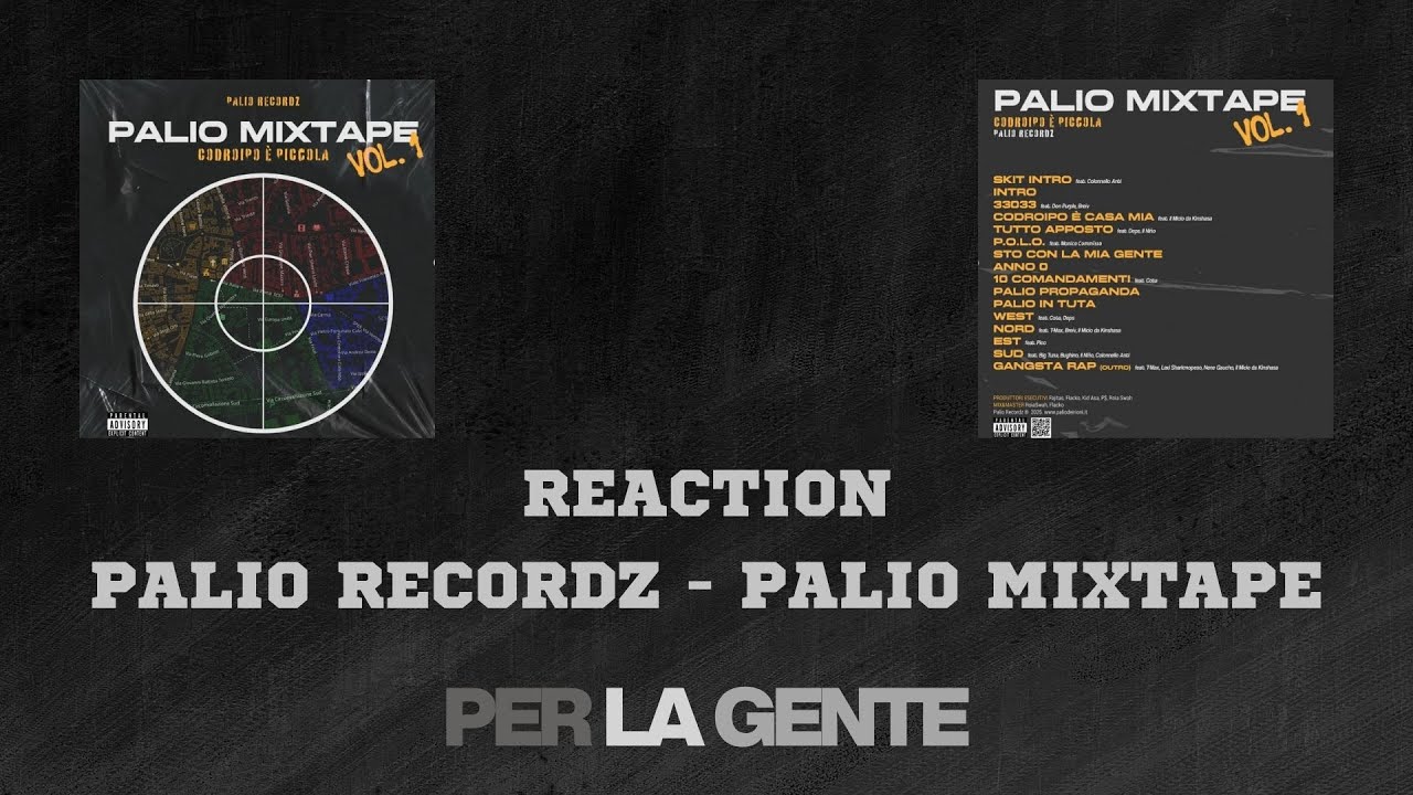 REACTION PALIO MIXTAPE | PER LA GENTE | Tonno