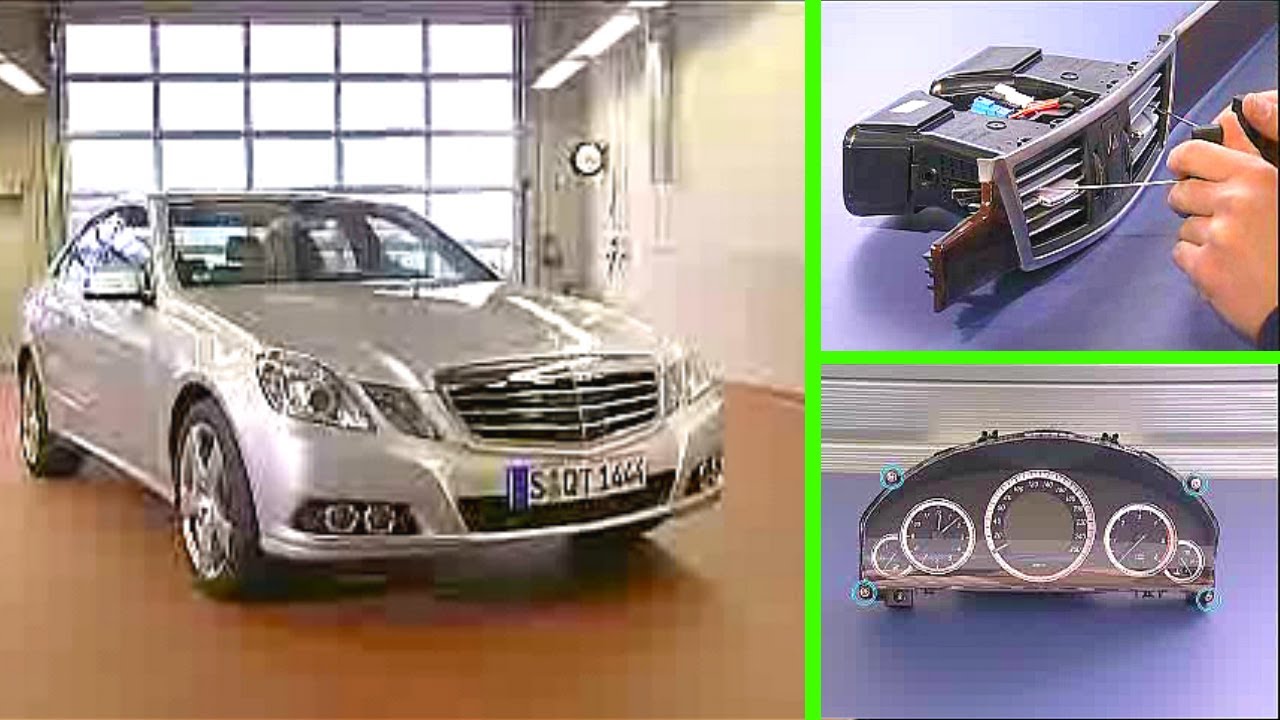 Mercedes-Benz E-Class - How to remove / install the instrument cluster | W212