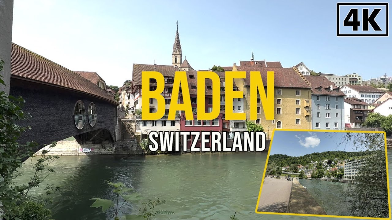 Switzerland | Relaxing Morning Walk Along the Limmat River | Ennetbaden, Aargau