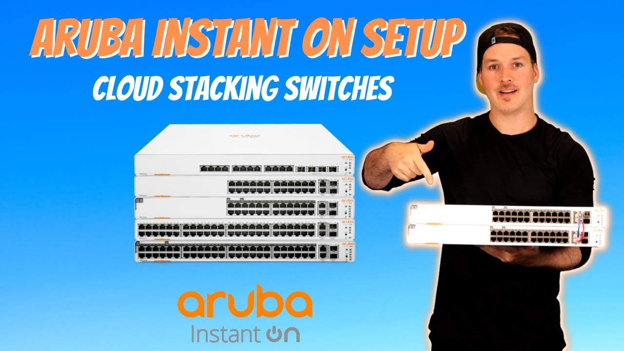 Aruba Instant on Setup, Cloud stacking switches