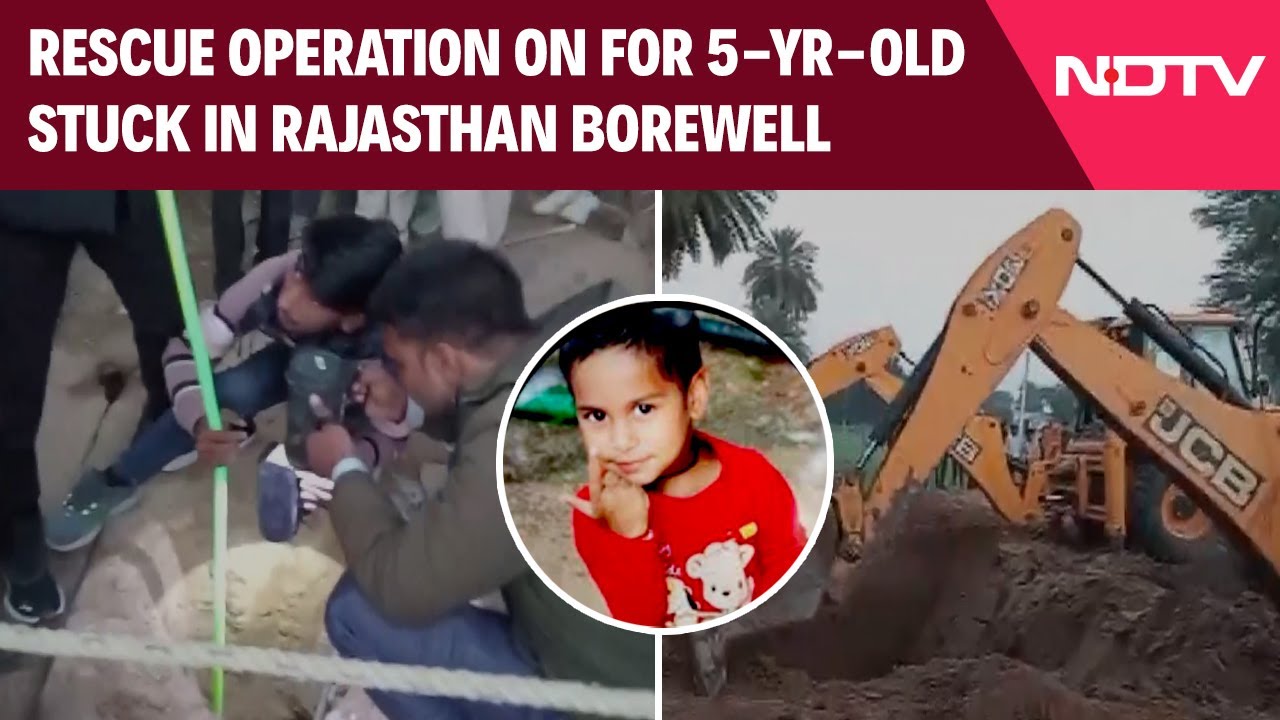 Dausa Borewell News | 3 Days On, 5-Year-Old Still Stuck In Rajasthan Borewell, Piling Rig Deployed