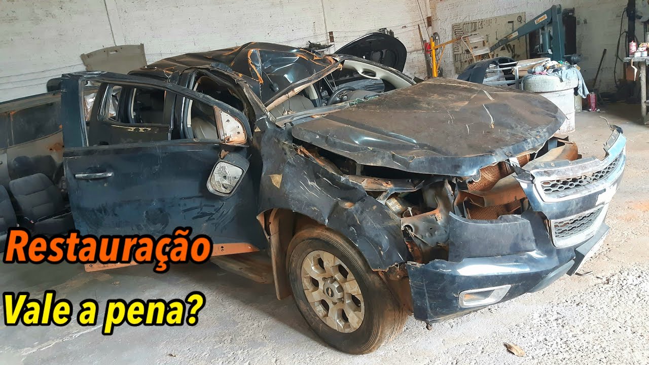 Restauração completa dessa S10 capotada!