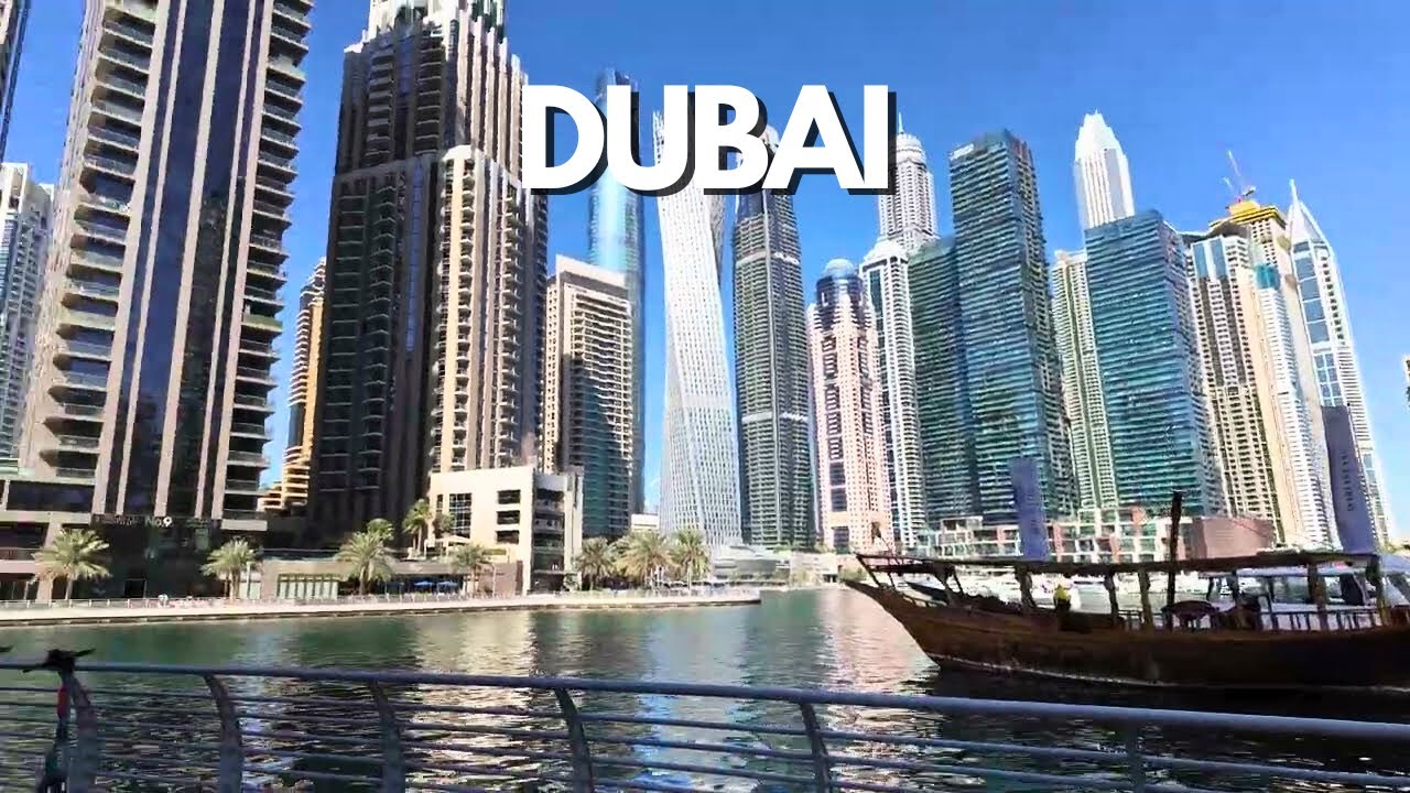Dubai Marina Short Walk | Relaxing Waterfront Walk in Dubai