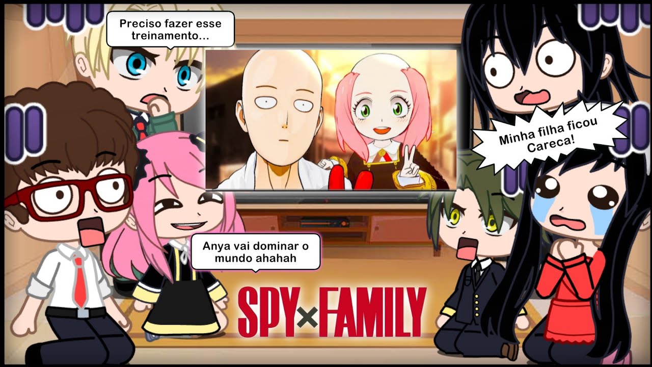 SPY X FAMILY react Anya CALVA? Anya e o TREINAMENTO do Saitama PARTE 2 no Spy x family Vr