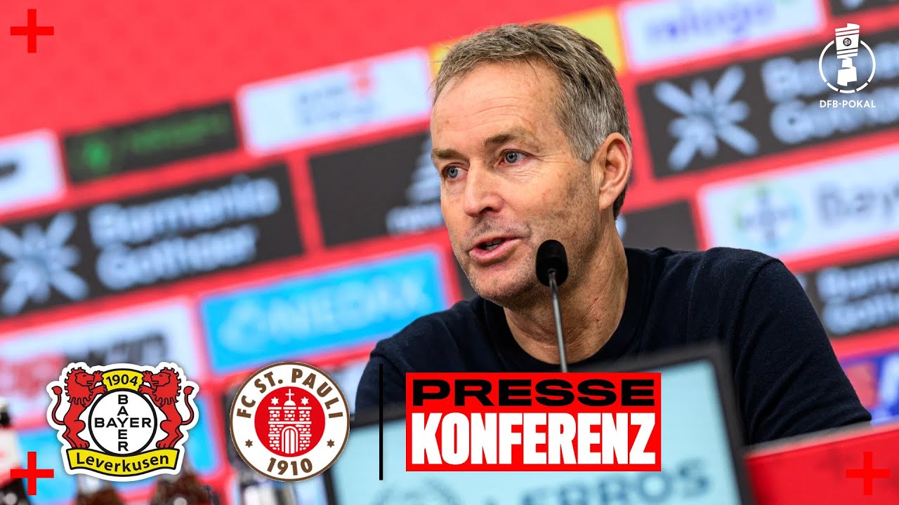 PK mit Kasper Hjulmand vor Bayer 04 Leverkusen 🆚 St. Pauli | DFB-Pokal Viertelfinale