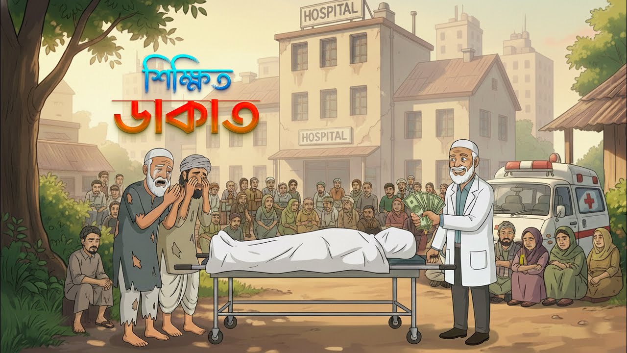 শিক্ষিত ডাকাত | Bangla Cartoon Video | Rupkothar Golpo