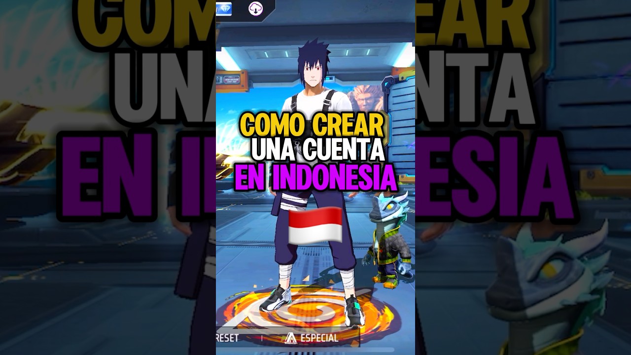 COMO crear CUENTA en INDONESIA!! #granmestro #freefirelovers #garenafreefire