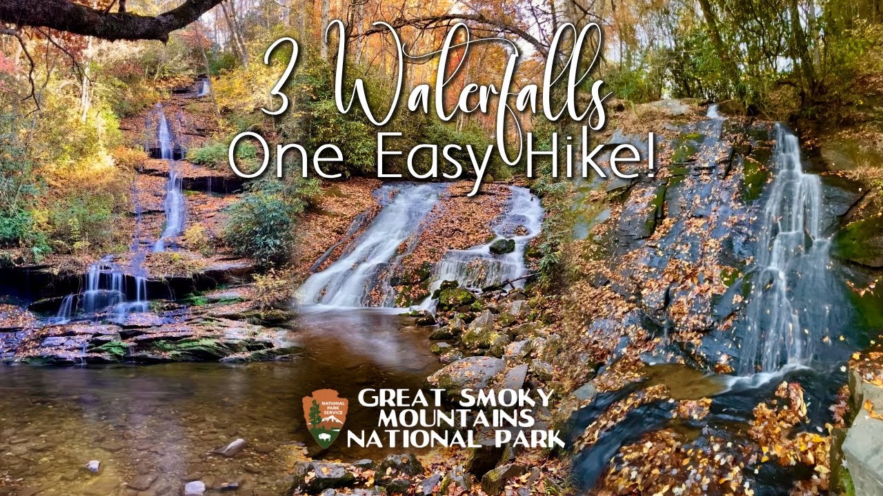 Hiking the Deep Creek 3 - Three Waterfalls, One Easy Hike! - Great Smoky Mountains National Park