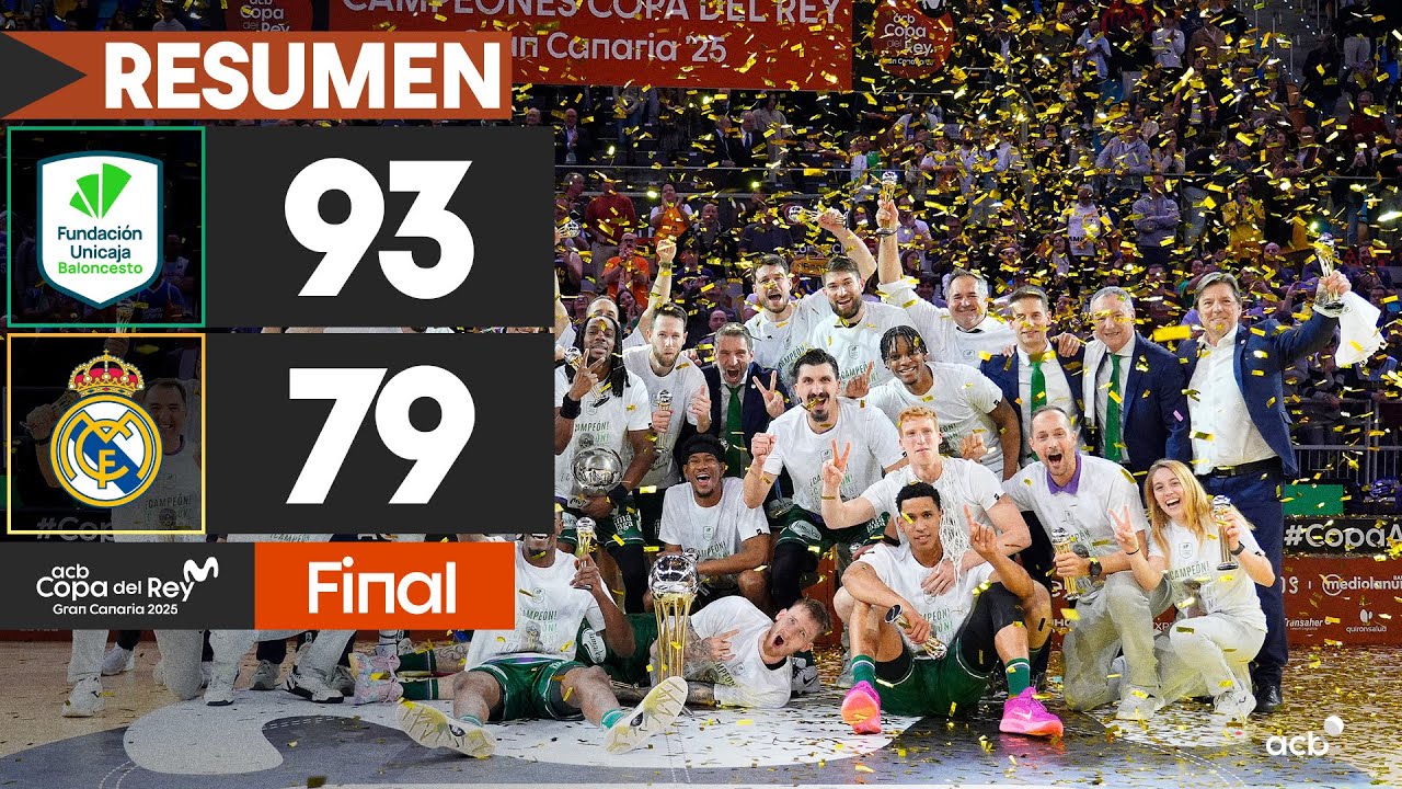 Unicaja - Real Madrid (93-79) RESUMEN | Copa del Rey Gran Canaria 2025
