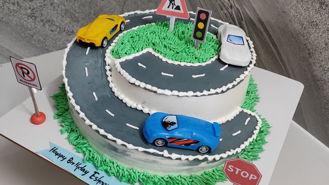 car theme cake
