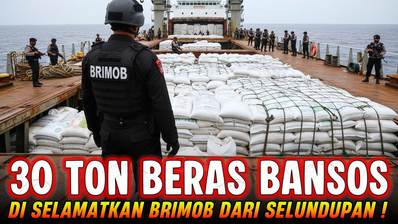 30 TON BERAS BANSOS DI SELAMATKAN BRIMOB‼️BRIMOB GREBEK KAPAL KARGO ILEGAL DI PAPUA‼️