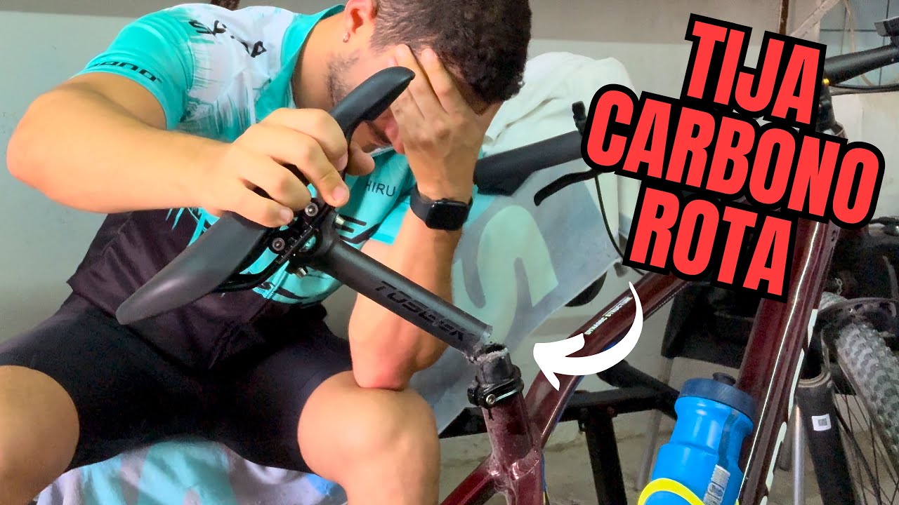 NO COMPRES Tija de Carbono Toseek de AliExpress ⚠️ TIJA MTB ROTA MUY PELIGROSA