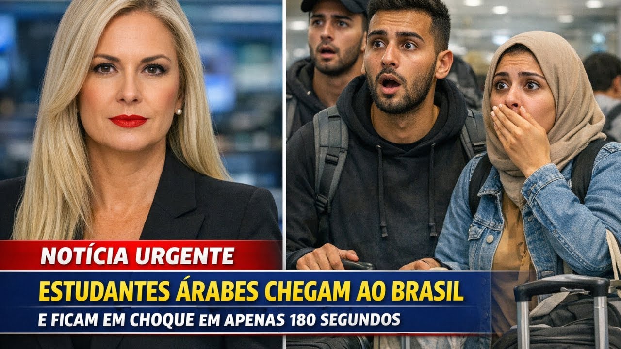 Estudantes árabes chegam ao Brasil e ficam chocados em apenas 180 segundos no aeroporto