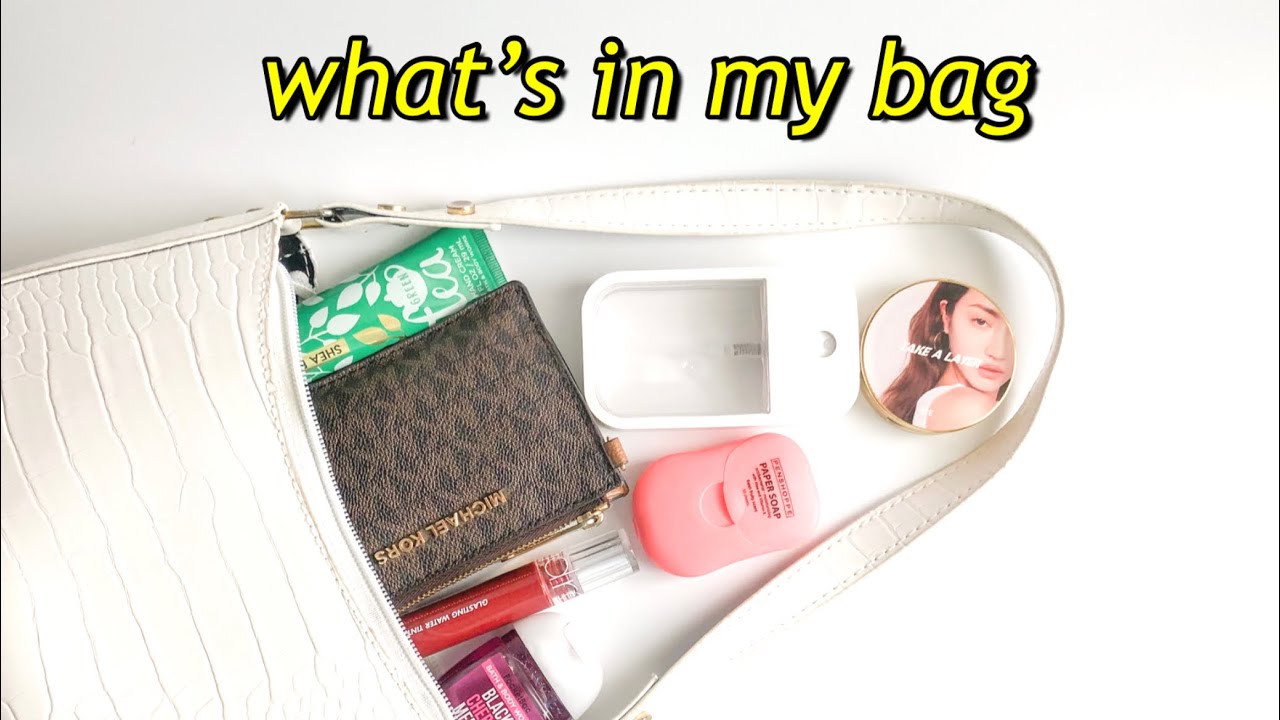 What’s in my bag 2021 | Daily Essentials ~ aesthetic & relaxing