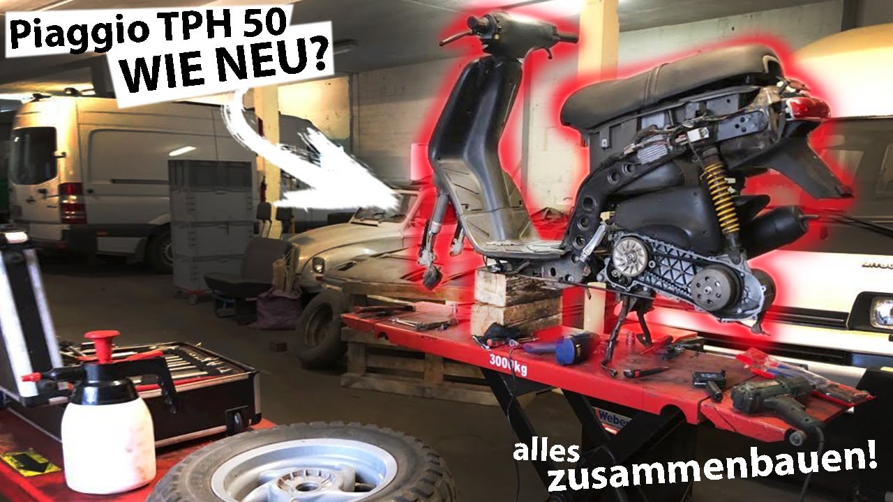 Wird er Startbereit für die Saison? Piaggio TPH 2 Takt Roller