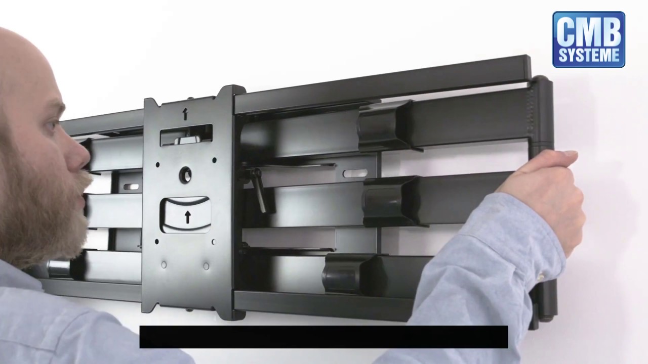TV Wandhalter mit 91 cm langem Arm f&uuml;r Bildschirm bis 90 Zoll | CMB-Systeme