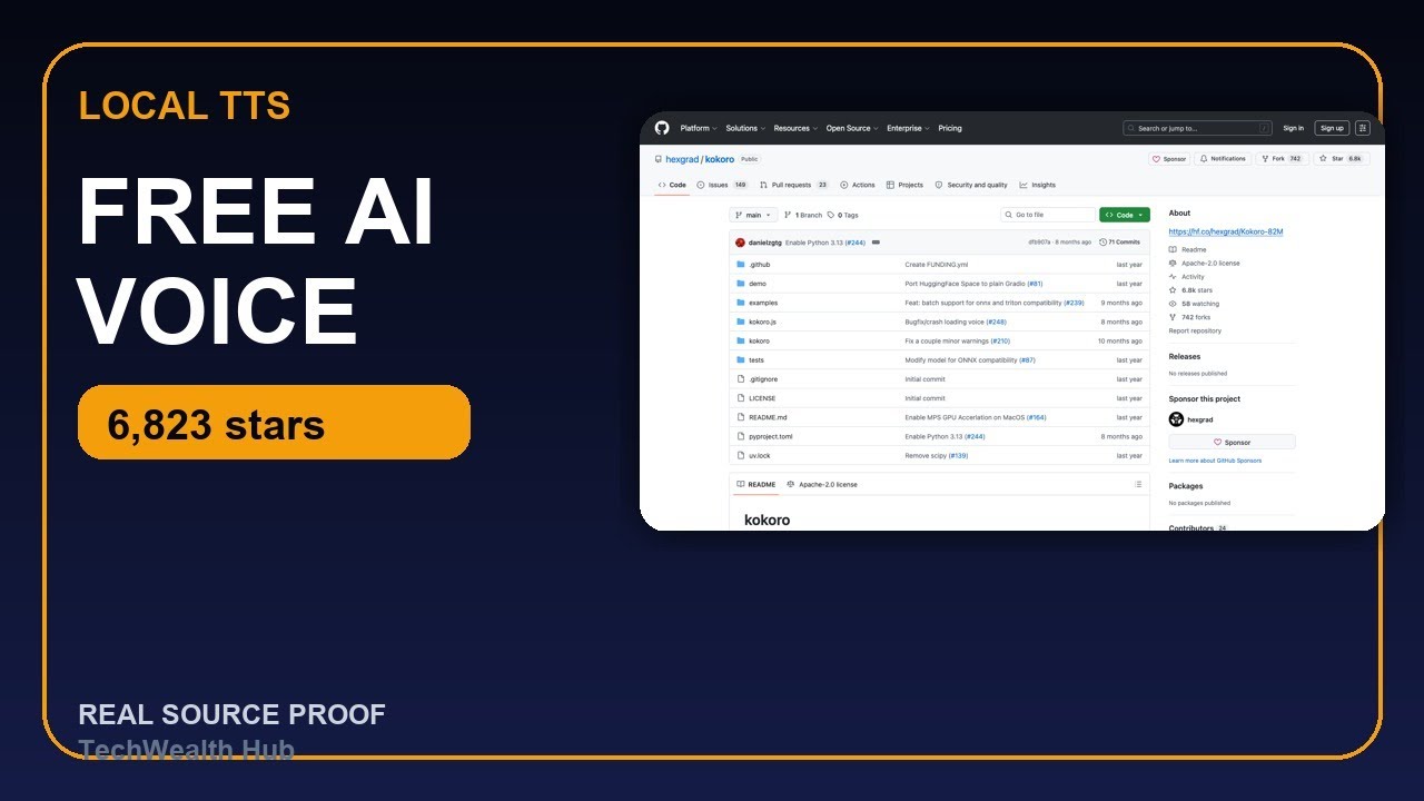 I Built a Free Local AI Voice Generator With Kokoro TTS