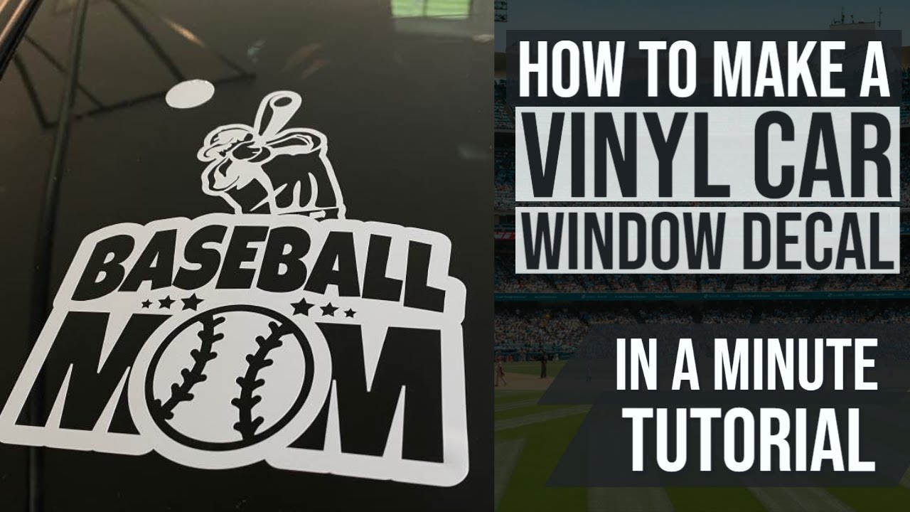 Making a Vinyl Decal Sticker For a Car Window Tutorial