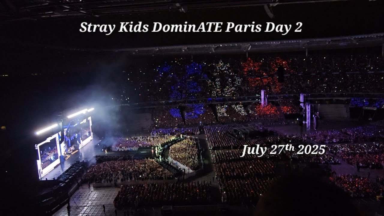 ❤️ Stray Kids DominATE Paris 🖤 Day 2 Full Set 4k - July 27ᵗʰ 2025 #straykids#dominatetour @StrayKids