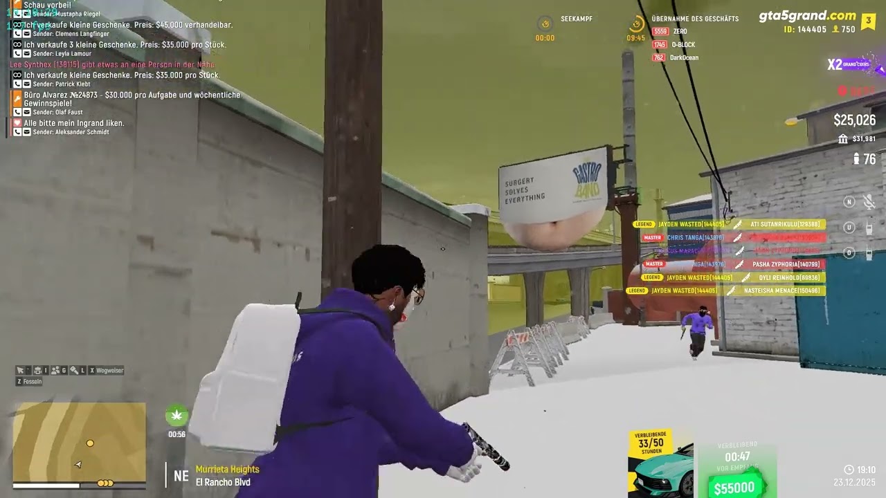 Grand-RP DE03 | 15 Kills im Bizwar??? x PC Check mit Adam Byers | Jayden Wasted
