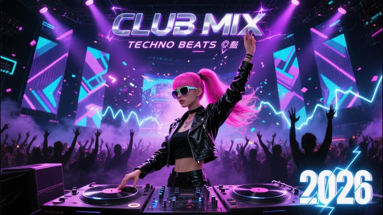 TECHNO CLUB PARTY MIX 2026 - DJ Nonstop Play Live | Bass Boosted Dance Festival Music Hits