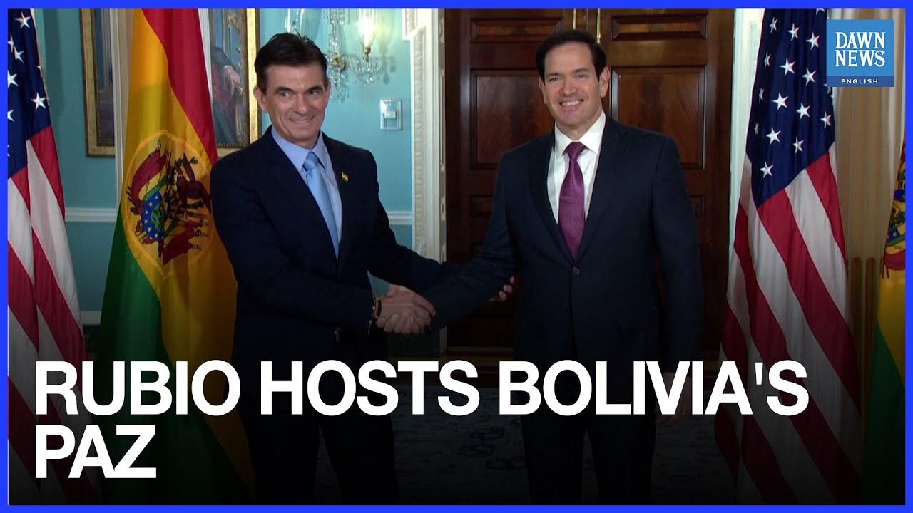 Rubio Hosts Bolivian President-Elect Rodrigo Paz at State Department | Dawn News English
