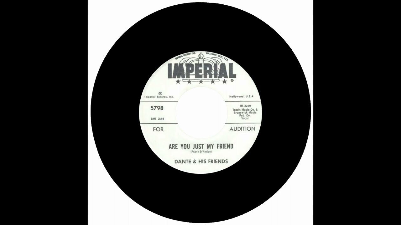 DANTE AND HIS FRIENDS - ARE YOU JUST MY FRIEND