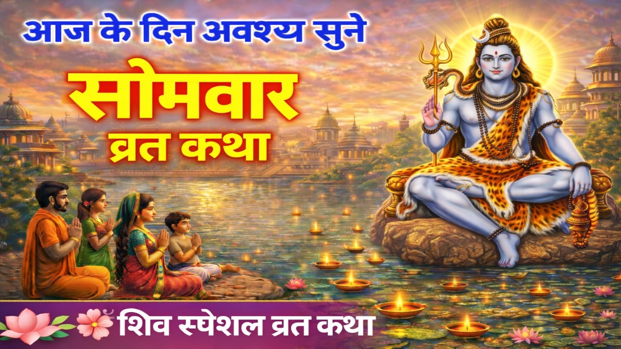 सोमवार की अद्भुत कथा | एक गरीब  की पुकार सुनकर प्रकट हुए महादेव | Shiv katha  |  somvar vart katha