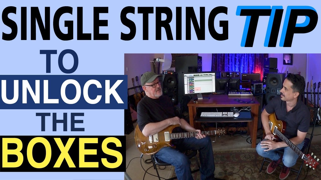 Fretboard Mastery | Single String Tip | Guitar Lesson | Pentatonic Box | Corey Congilio | Tim Pierce