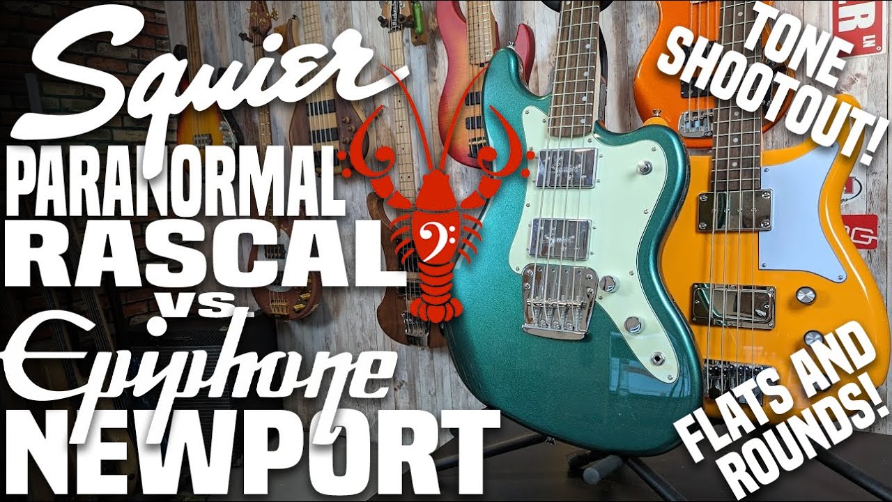 Squier Paranormal Rascal vs. Epiphone Newport - Vintage Vibes Galore! - LowEndLobster Tone Shootout