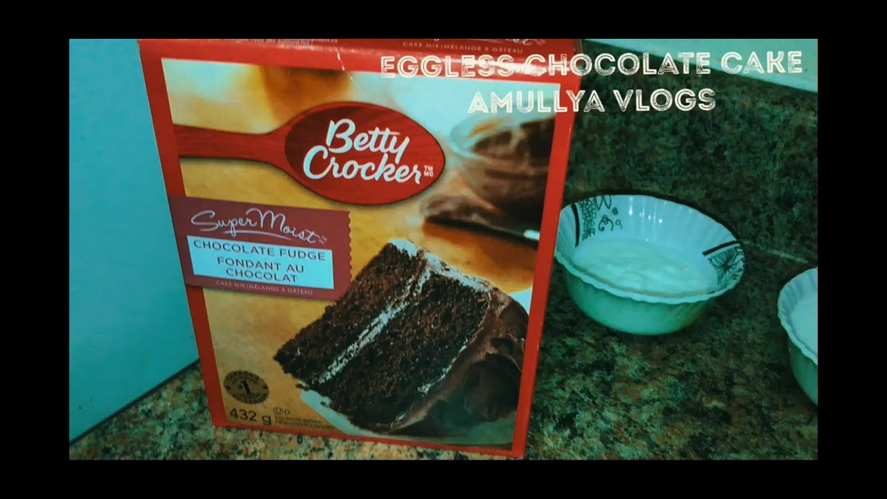 Egg-less Chocolate Cake For Starters ( Using Cake Mix (Betty Crocker-Chocolate Fudge))