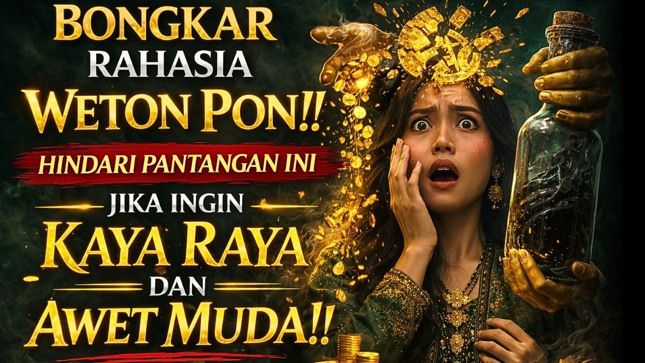 BONGKAR‼️RAHASIA WETON PON‼️HINDARI PANTANGAN INI JIKA INGIN KAYA RAYA & AWET MUDA‼️