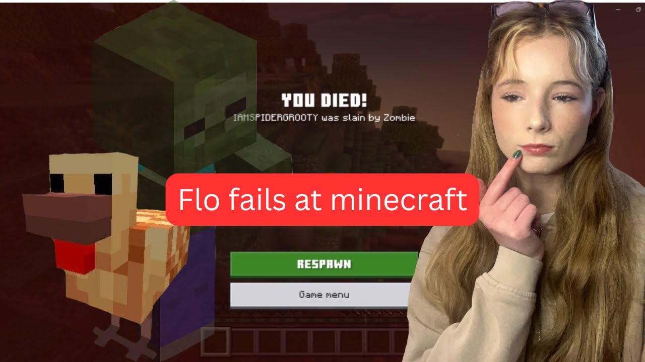 Flo Clara fails at Minecraft!!!!!