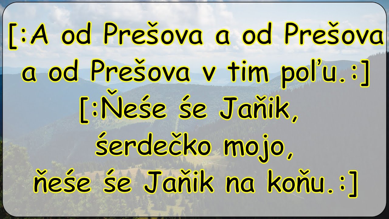A od Prešova text